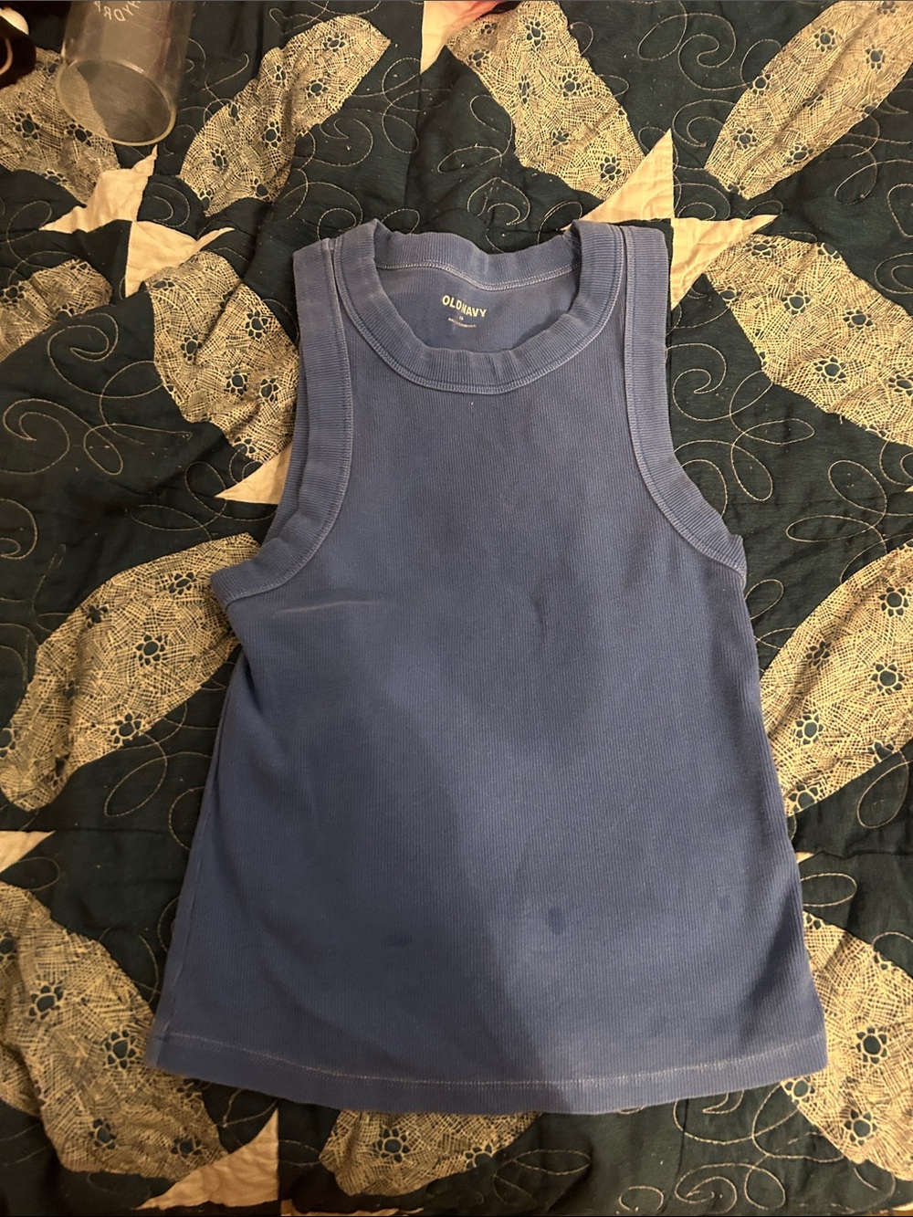 Old Navy Women's Periwinkle Crewneck Tank Top